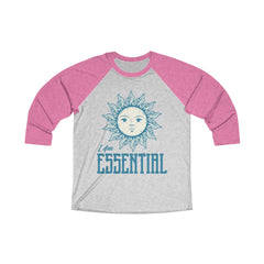 I'M ESSENTIAL Unisex Tri-Blend 3/4 Raglan Tee