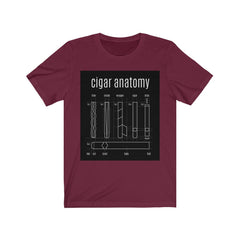 CIGAR ANATOMY Unisex Jersey Short Sleeve Tee