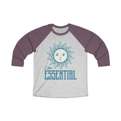 I'M ESSENTIAL Unisex Tri-Blend 3/4 Raglan Tee